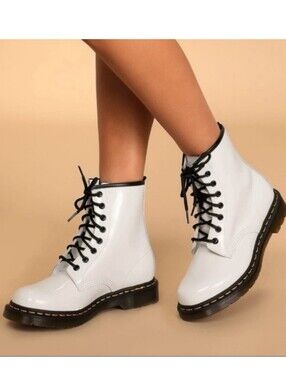 Dr Martens patent leather boots size 8